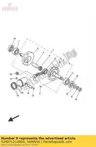 yamaha 929071210000 rondelle (6ta) - La partie au fond