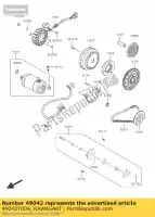 49042Y004, Kawasaki, pump-oil kawasaki ninja ex krt edition b j  special a j300 abs 300 , New