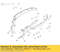 62212840GV, Piaggio Group, carenado derecho     , Nuevo