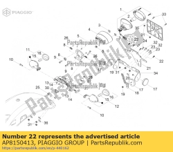 Aprilia AP8150413, Parafuso auto-roscante 3,9x14, OEM: Aprilia AP8150413