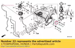 Aquí puede pedir cojín, tanque de combustible de Honda , con el número de pieza 17558MGPD00: