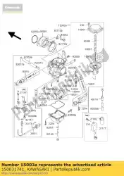 Ici, vous pouvez commander le carburateur-assy auprès de Kawasaki , avec le numéro de pièce 150031741: