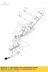 Aquí puede pedir tubo, escape 1 de Yamaha , con el número de pieza 18P146110100: