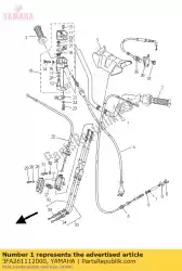 Aquí puede pedir manillar de Yamaha , con el número de pieza 3FA261112000: