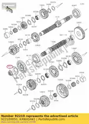 Qui puoi ordinare dado, 20mm bx250aef da Kawasaki , con numero parte 922100850: