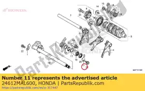 Honda 24612MAL600 plate, spindle - Bottom side