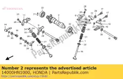 nokkenas assy. Van Honda, met onderdeel nummer 14000HN1000, bestel je hier online: