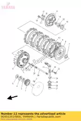 Aqui você pode pedir o mola, compressão 2561633300 em Yamaha , com o número da peça 905012614800: