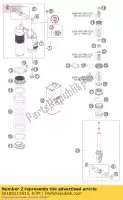 50180213S15, KTM, dcc compress.damp.con. sx 12 link ktm  freeride smr sx xc 125 150 250 350 450 2012 2013 2014 2015 2016 2017, Nowy