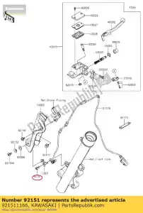 kawasaki 921511166 boulon an110-f1 - La partie au fond