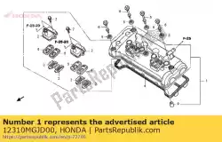 Here you can order the no description available at the moment from Honda, with part number 12310MGJD00: