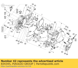 Aprilia 834345, Rede, OEM: Aprilia 834345