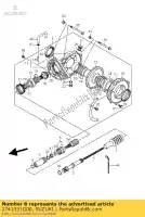 2741031G00, Suzuki, koffer, achterkant suzuki lt a 700 2005 2006, Nieuw