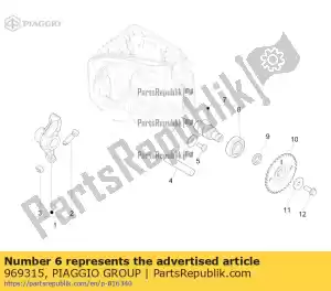 Piaggio Group 969315 belleville spring d.5,2x15 - Lado inferior