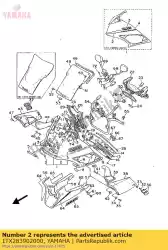 Aquí puede pedir conjunto gráfico, carenado de Yamaha , con el número de pieza 1TX283902000: