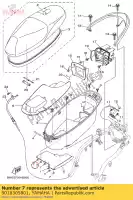 9018305801, Yamaha, nut, spring yamaha lts125c lts125cj delight 125 , New