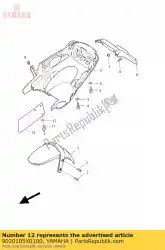 Ici, vous pouvez commander le rondelle, lisse auprès de Yamaha , avec le numéro de pièce 9020105X0100: