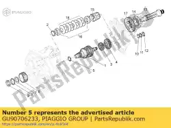 Tutaj możesz zamówić o-ring od Piaggio Group , z numerem części GU90706233: