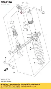 suzuki 5117736E20 o anillo - Lado inferior