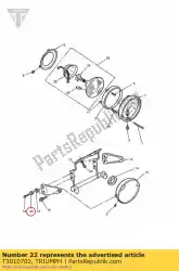 Qui puoi ordinare manica, flgd, 6. 4x10x8. 5 da Triumph , con numero parte T3010702: