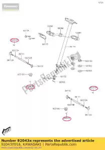 kawasaki 92043Y018 szpilka 2,5x25 kvf300ccf - Dół