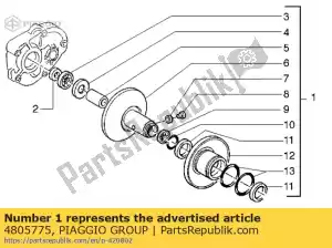 Piaggio Group 4805775 poulie - La partie au fond