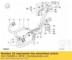 montageset einddemper (vanaf 11/2003) van BMW, met onderdeel nummer 18217688814, bestel je hier online: