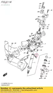 suzuki 0910608129 bolt - Bottom side