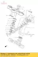 5LK238730100, Yamaha, bearing, steering upper yamaha  yzf r 125 150 300 2008 2009 2010 2011 2012 2013 2018 2019 2020 2021, New