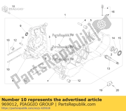 Aprilia 969012, ?ruba dwustronna, OEM: Aprilia 969012