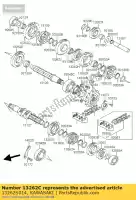 13262S014, Kawasaki, gear,input,5th,26t kawasaki kfx400 400 , New