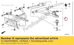 Aquí puede pedir conjunto de brazo., l. Fr. Superior de Honda , con el número de pieza 51380HP0B00: