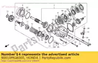 90010MG8000, Honda, bout, flens, 8x165 honda nsa vt 700 1100 1988 1994 1995 1996 1997 1998 1999 2000 2008, Nieuw