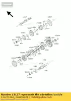 131271260, Kawasaki, shaft-transmission in vn1500-e kawasaki vn 1500 1998 1999 2000 2001, New