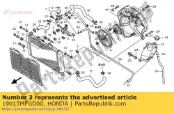 Aqui você pode pedir o sudário comp. Em Honda , com o número da peça 19015MFGD00: