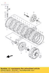 Here you can order the spring from Suzuki, with part number 0944018040: