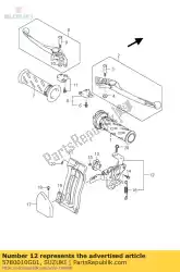 Ici, vous pouvez commander le levier assy, ?? Frein auprès de Suzuki , avec le numéro de pièce 5780010G01: