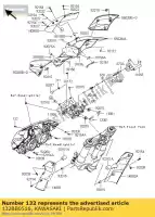 132BB0516, Kawasaki, bullone-flangiato-piccolo zr1000daf kawasaki z 1000 2010 2011 2012 2013, Nuovo