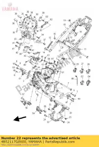 yamaha 4B52117G0000 protector - Lado inferior