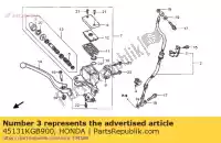 45131KGB900, Honda, klem a, fr brk honda vt shadow c c2 vt125c vt125c2 125 , Nieuw