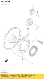 suzuki 1261138A01 gear,strt idle - Bottom side