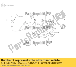 Aprilia AP8238748, Rh pushb.black supp., OEM: Aprilia AP8238748