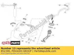 Piaggio Group 852390 tubo del carburante di consegna - Il fondo