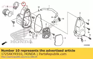 Honda 17254KYK910 band, luchtfilter aansluiten - Onderkant