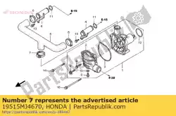 Tutaj możesz zamówić zacisk, w?? Wodny od Honda , z numerem części 19515MJ4670: