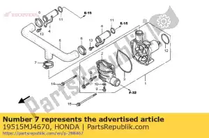 honda 19515MJ4670 zacisk, w?? wodny - Dół