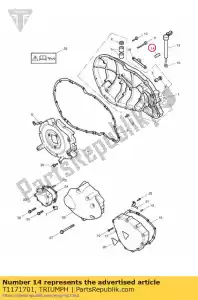 triumph T1171701 sollevatore frizione proiettile - Il fondo