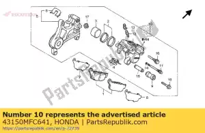 Honda 43150MFC641 caliper sub assy., rr. br - Bottom side