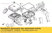 17210MN8000, Honda, element comp., filtro dell'aria honda ntv revere  ntv650 650 , Nuovo