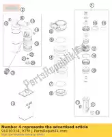 91010318, KTM, spring 150-195(59) d13,5 orang ktm superm supermoto 990 2012 2013, New